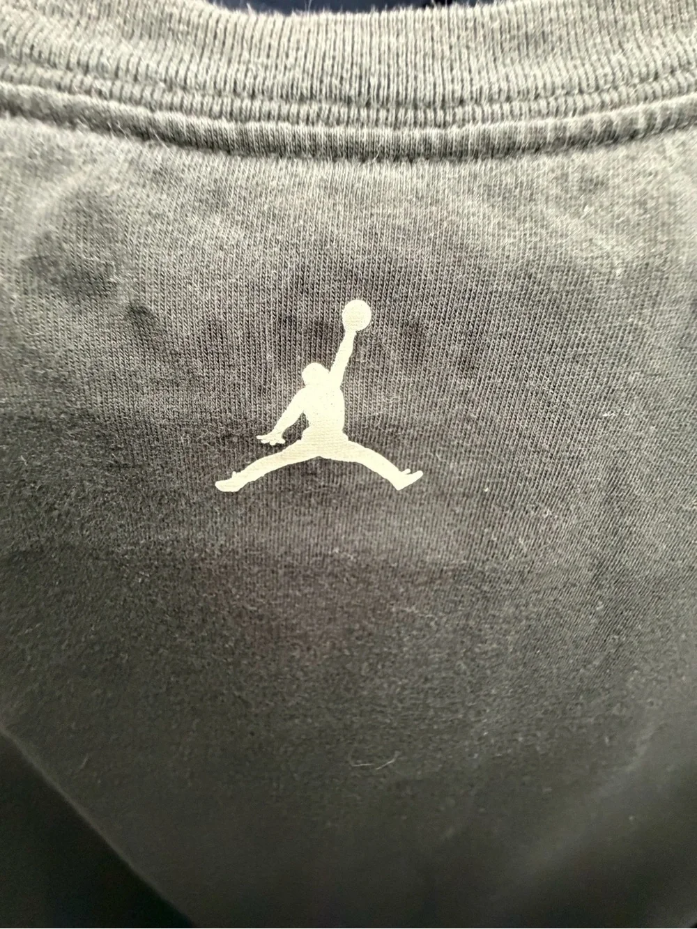 Jordan Black Tee with Red Jumpman and Pink Flamingo Graphic